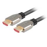Cumpara ieftin Cablu premium HDMI v.2.1 8K la 60Hz, 1 metru, Lanberg 42895, suport DSC 1.2, Dinamic HDR, eARC, ALLM, QFT