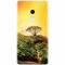 Husa silicon pentru Xiaomi Mi Mix 2, Hill Top Tree Golden Light