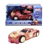 Cumpara ieftin Masinuta Jada Marvel Light Hero - Iron Man, cu sunete si lumini, scara 1:32
