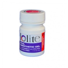 Gel Anestezic, Dharma Research, Iolite, Cu Xilitol si Vitamina E, Benzocaina 20%, 30gr, Aroma Strugu