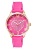 Cumpara ieftin Ceas Dama Juicy Couture JC1300RGHP, Inox 35mm, Curea Piele, Quartz, Analog, Rezistent Apa 3ATM
