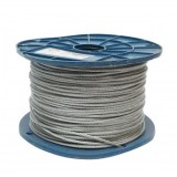 Cablu otel galvanizat fi 3mm, fire 6x7+FC, sarcina maxima 529Kg, greutate 6.32Kg, 200m/rola