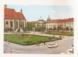 RF61 -Carte Postala- Cluj-Napoca, Piata Libertatii, circulata 1989