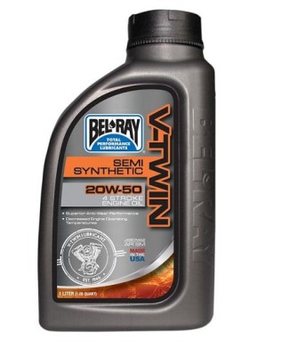 Ulei Bel-Ray V-TWIN Semi Synthetic 20W-50 1L(pentru motoare 4T) foto