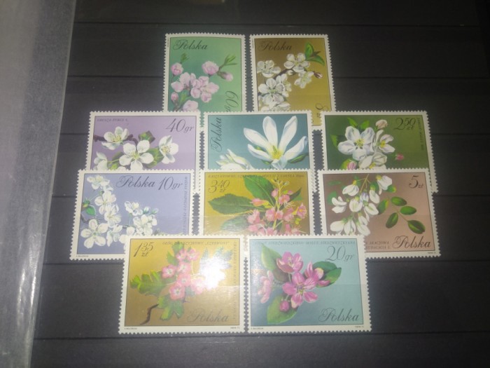 TIMBRE POLONIA FLORI 1972
