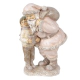 Cumpara ieftin Figurina Mos Craciun si Copilas polirasina 13x11x18 cm