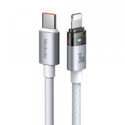 Cablu Date si Incarcare USB-C - Lightning McDodo CA-6942, 36W, 1.2m, Alb foto