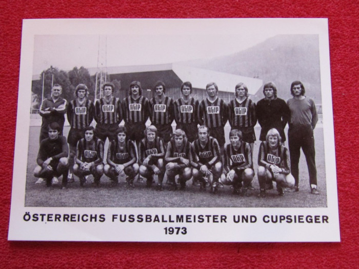 Foto (veche) - echipa de fotbal SWAROVSKI WACKER INNSBRUCK(Austria 1973)