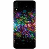 Husa silicon pentru Huawei Y9 2019, Rainbow Colored Soap Bubbles