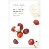 Masca hidratanta antirid cu unt de shea Real Nature, 23g, Nature Republic