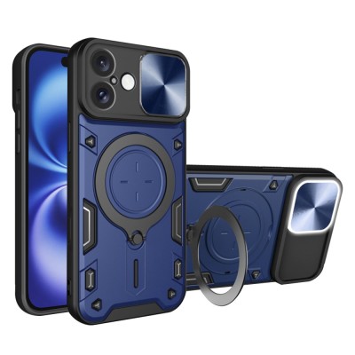 Husa iPhone 16 Techsuit CamGuard Pro, albastru foto