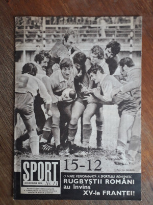 Revista Sport nr. 11 / 1976 / CSP foto