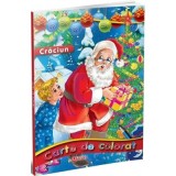 Carte de colorat. Mos Craciun