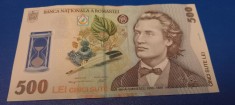 Bancnota 500 lei 2005 Mihai Eminescu