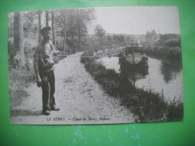 HOPCT 36987 HAMAL PE CANAL-LE BERRY -SERIA FRANTA 1900-1905-NECIRCULATA foto