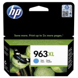 HP original ink 3JA27AE, HP 963XL, high capacity, cyan, 1600str., 22.92ml