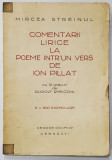 COMENTARII LIRICE LA POEME INTR-UN VERS DE ION PILLAT de MIRCEA STREINUL 1936 cu 12 gravuri de RUDOLF RYBICZKA