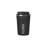Cana de cafea Floria ZLN9970 tip termos, capacitate 380ml, interior din inox, pereti dublii, gri