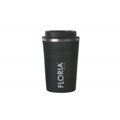 Cana de cafea Floria ZLN9970 tip termos, capacitate 380ml, interior din inox, pereti dublii, gri
