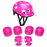 Cumpara ieftin Set Protectie Pentru Copii 7 in 1 FIXATO, Casca pentru 4-12 ani, Genunchiere, Cotiere si Aparatori Incheieturi, pentru Ciclism, Patinaj, Skateboard, R
