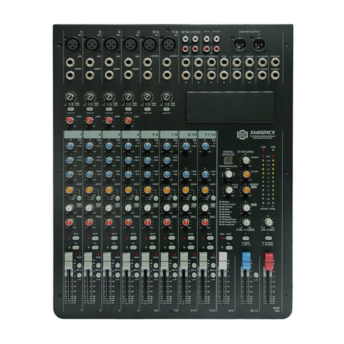 Mixer 12 canale phantom 48v 24bit dsp