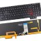 Tastatura HP Alba Neagra cu iluminare Omen 17-AN010CA iluminata layout US fara rama enter mic