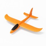 Avion planor polistiren 47 cm portocaliu &acirc; jucarie zburatoare usoara pentru copii