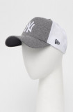 New Era șapcă culoarea gri, cu imprimeu 12523898-DKGREY