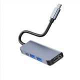 Hub USB 3.0 cu 4 porturi, tip C &ndash; HDMI 4K