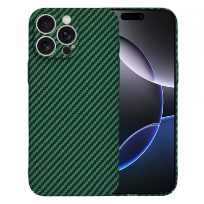Husa pentru Apple iPhone 16 Pro Max, Techsuit, Carbonite FiberShell, Verde foto
