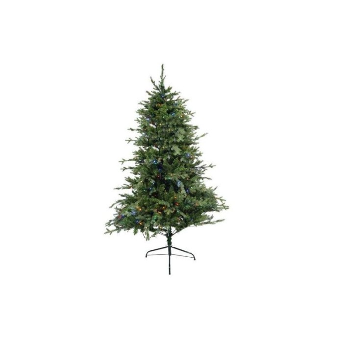Brad Artificial de Craciun e-Mazing , Becuri LED incluse in ramuri, inaltime 180 cm, diametru 128 cm, 1246 ramuri