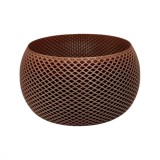 Ghiveci printat 3D , cupru metalizat, design fagure, ideal pentru proiecte DIY