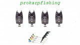 Set 4 Avertizori-Senzori pescuit prokarpfishing Cu 4 Swingere MK2 Starleti, Diamant Alb