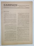 CARPATII , REVISTA DE VANATOARE , PESCUIT , CHINOLOGIE , NR. 11 , 1942