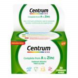 Centrum Complet de la A la Zinc multivitamine si multiminerale pentru sustinerea nevoilor nutritionale ale adultilor, 30 comprimate, GSK