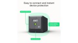 Greencell UPS Sursă de Alimentare de Urgență 850VA 480W PowerProof cu afișaj LCD