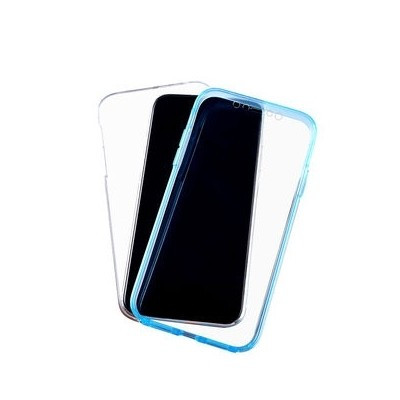 Husa Pentru SAMSUNG Galaxy S20 - 360 Grade,Fata Silicon/Spate Plastic Albastru foto