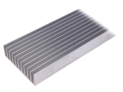 Radiator extrudat cu aripioare 500mm x 124mm x 35mm brut foto