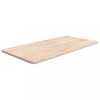 Gossi blat de baie, 80x40x1,5 cm, lemn masiv netratat