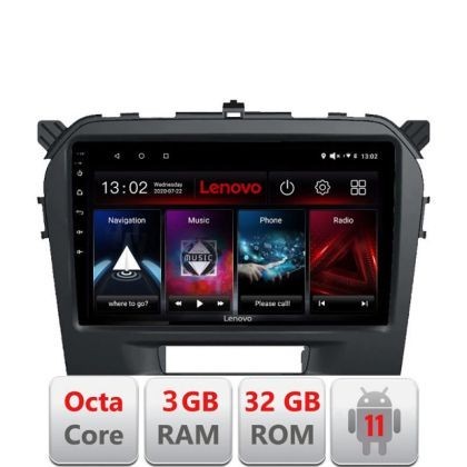 Navigatie Suzuki Grand Vitara 2016- D-2265 Octa Core cu Android Radio Bluetooth Internet GPS WIFI DSP 3+32 GB 4 LENOVO LITE CarStore Technology