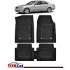 Covorase Auto TeamCar&reg; Tip Tavita Compatibile Mercedes-Benz S-Class W220 (1998&ndash;2005) Negru Material Rezistent, Cauciuc