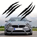 Set 2 stickere autoadezive Tuning, model "Monster Scratches", dimensiune 37 x 9