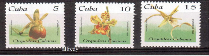 CUBA 1996, Flora, serie neuzata, MNH