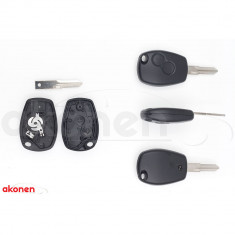 Carcasa Cheie Contact Pentru Dacia Logan / Sandero 2 Butoane, Cu Cheie 155282 004RN008