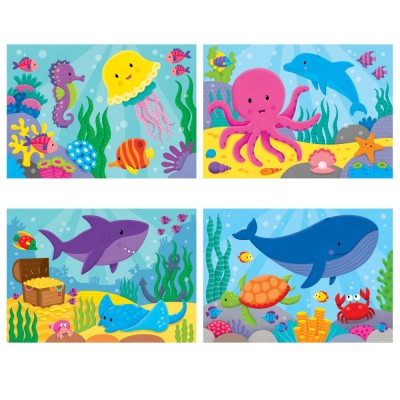 Set 4 puzzle-uri - Oceanul vesel (2,3,4,5 piese) PlayLearn Toys foto