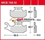 Placute frana TRW MCB 788 SI