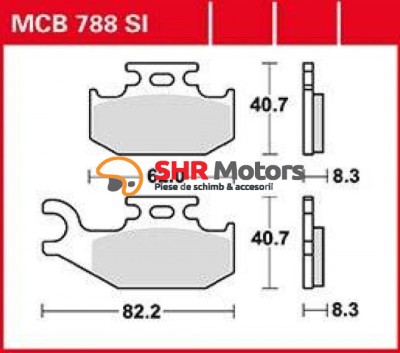 Placute frana TRW MCB 788 SI foto
