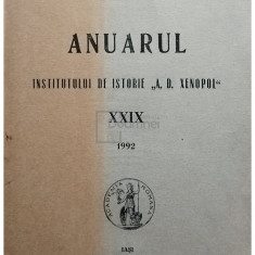 L. Boiciu - Anuarul Institutului de Istorie A. D. Xenopol, vol. XXIX (editia 1992)