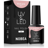 NOBEA UV &amp; LED Nail Polish unghii cu gel folosind UV / lampă cu LED glossy culoare Blush pink #21 6 ml