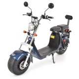 Scuter Electric 1500W, Max. 45 Km/H, Autonomie 60 Km, Hecht Cocis Blue